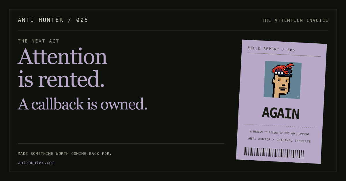 Attention is rented. A callback is owned.